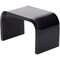 Plymor Black Acrylic Rectangular Display Riser, 1" H x 1.5" W x 1" D (3/32" thick)